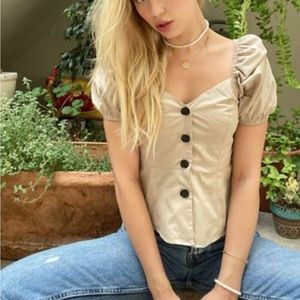 ASOS sweetheart neckline top